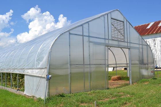 Гальванизированный парник тоннеля парника 3.2m фильма PE железного каркаса высокий
